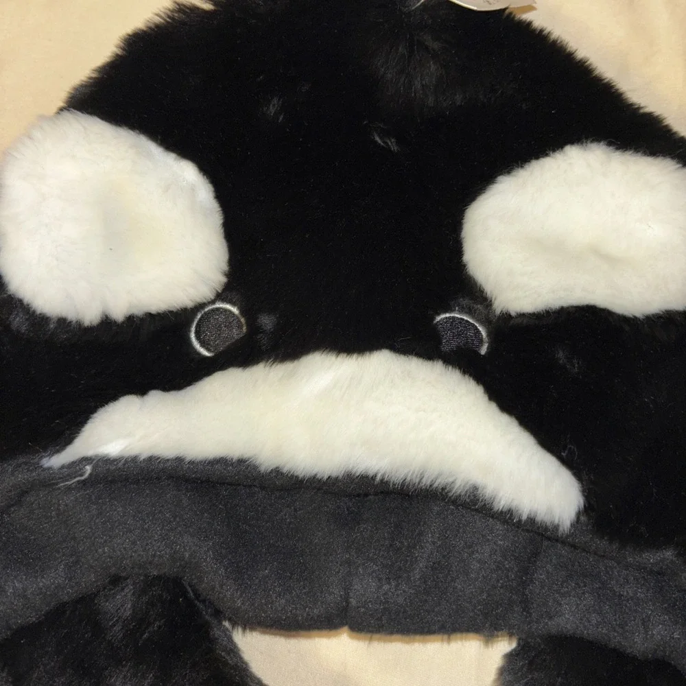 NWT Sea World Plush 3D Hat Lot Of 2 Orca Whale & Emperor Penguin Youth Adult